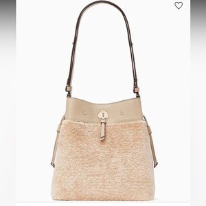 Marti Large Shearling Bucket Bag